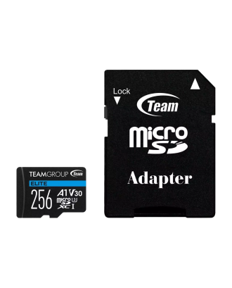 TEAMGROUP ELITE Micro uSDXC 256GB UHS-I U3 V30 A1