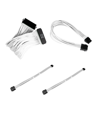 White Sleeved Cables SET